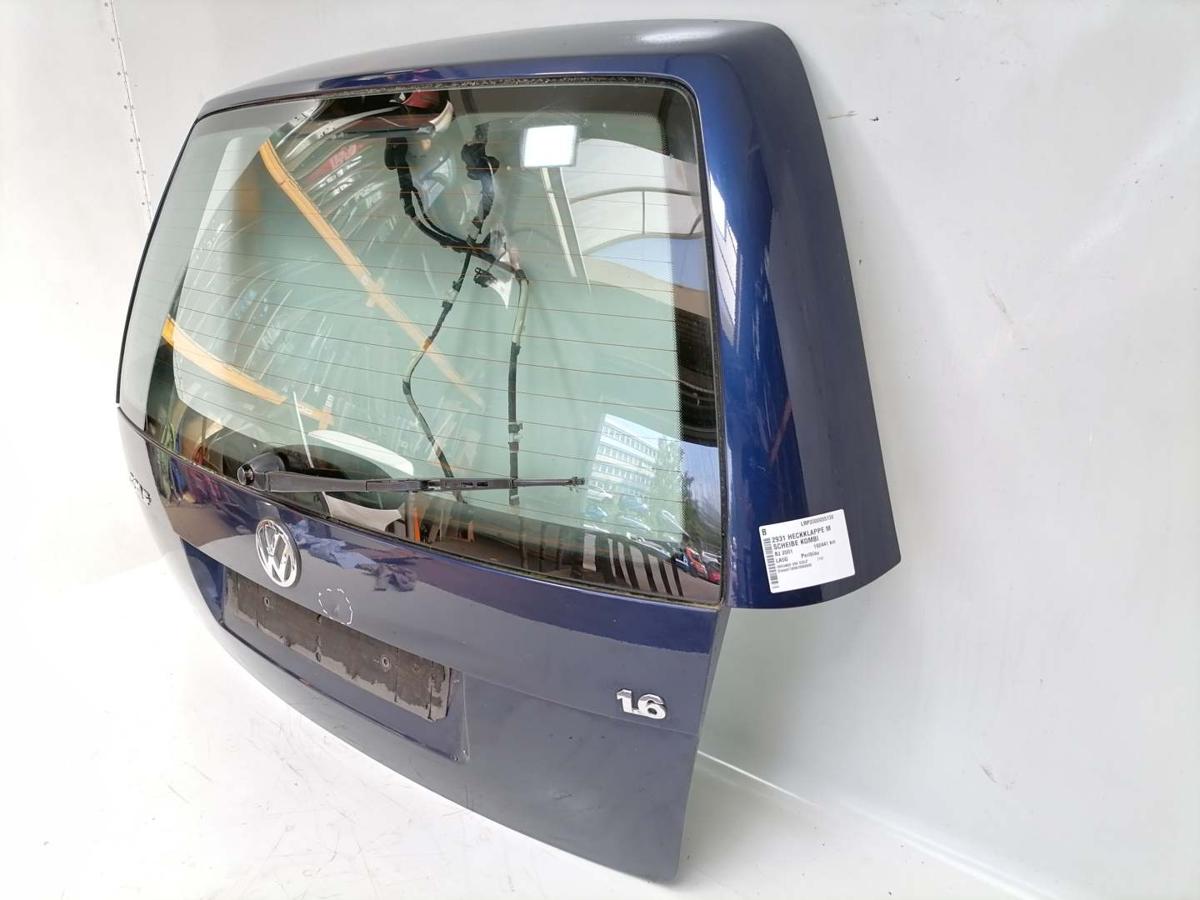VW Golf 4 original Heckklappe mit Heckscheibe LA5G Perlblau Kombi Variant Bj.2001